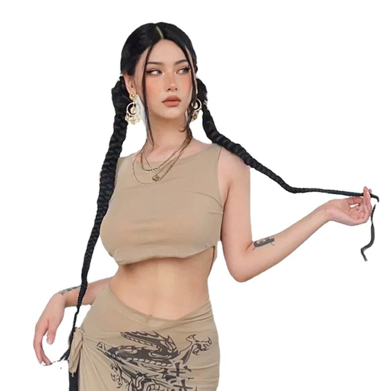 Giá 2 Bên, Tóc Giả Tết Đuôi Ngựa, Buộc Tóc Giả Thắt Bím Cá Tính Dài 70cm