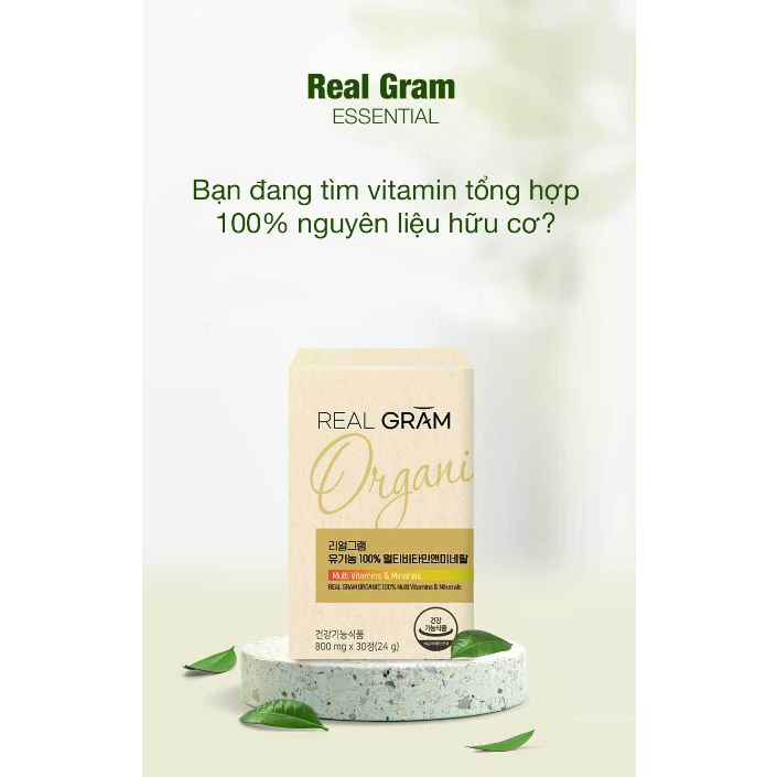 SN0365-Combo 2 hộp viên Vitamin tổng hợp Real Gram Multi Vitamins & Minerals 30 viên*2