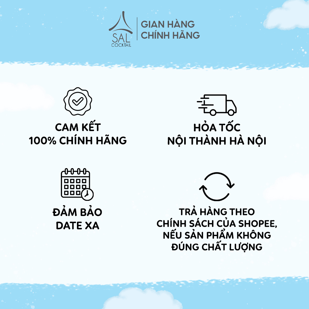 Combo 2 thùng 6 chai SAL COCKTAIL PINEAPPLE & STRAWBERRY 4,5 độ 210ml/chai Cocktail hoa quả vị Dứa & Dâu