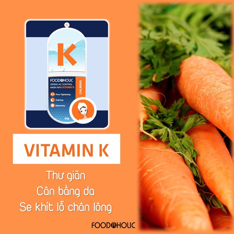 Mặt Nạ Foodaholic Vitamin 23g Mẫu Mới