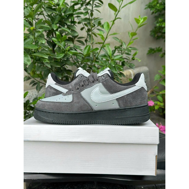 Giày Sneaker AF1 Xám Đen Siêu Đỉnh GIÀY AF1 XÁM ĐEN NAM CAO CẤP AF1 XÁM CHUỘT MẪU MỚI