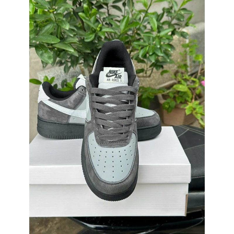 Giày Sneaker AF1 Xám Đen Siêu Đỉnh GIÀY AF1 XÁM ĐEN NAM CAO CẤP AF1 XÁM CHUỘT MẪU MỚI