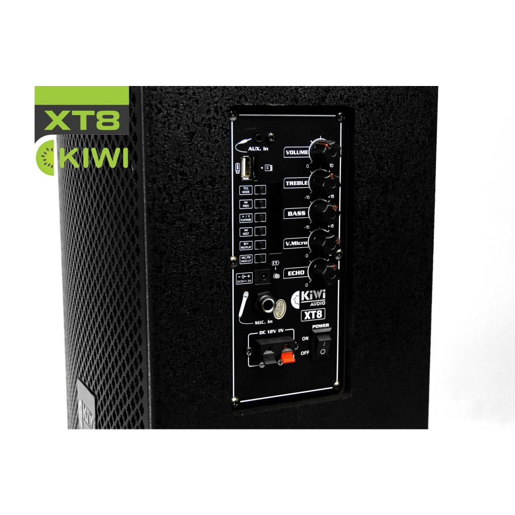 Loa Bluetooth, loa Kéo, loa Karaoke KIWI XT8 - Bass 20 - Công suất ổn định 50W - Hàng chính hãng - Bảo hành 12 tháng