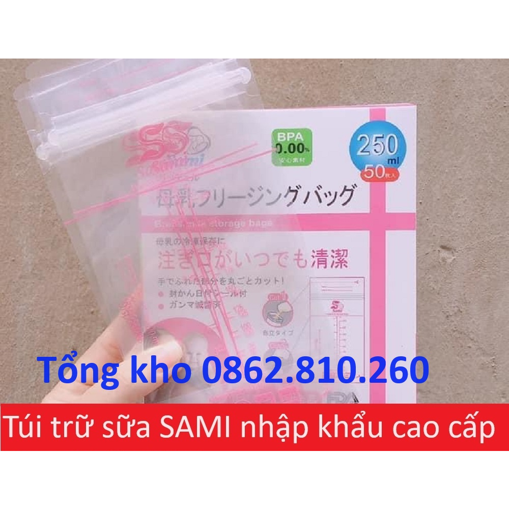 Túi chữ trữ sữa sami 250ml
