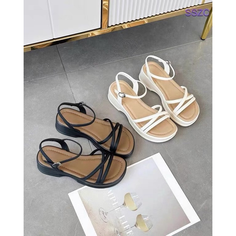 Sandal Nữ - Sandal Quai Chéo Dây Mảnh Đế 4cm SDW Z-88