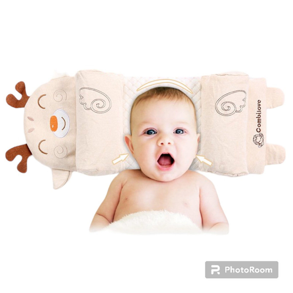 Gối chặn định hình đầu cho bé sơ sinh, giúp định hình đầu, chống méo đầu bẹp đầu cho trẻ sơ sinh