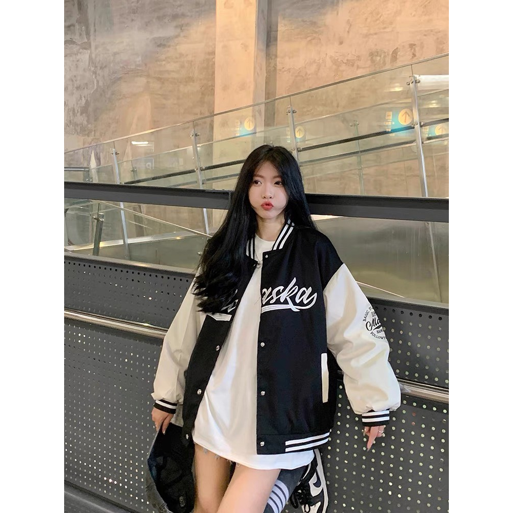 Áo khoác bomber nam nữ local brand unisex, form rộng