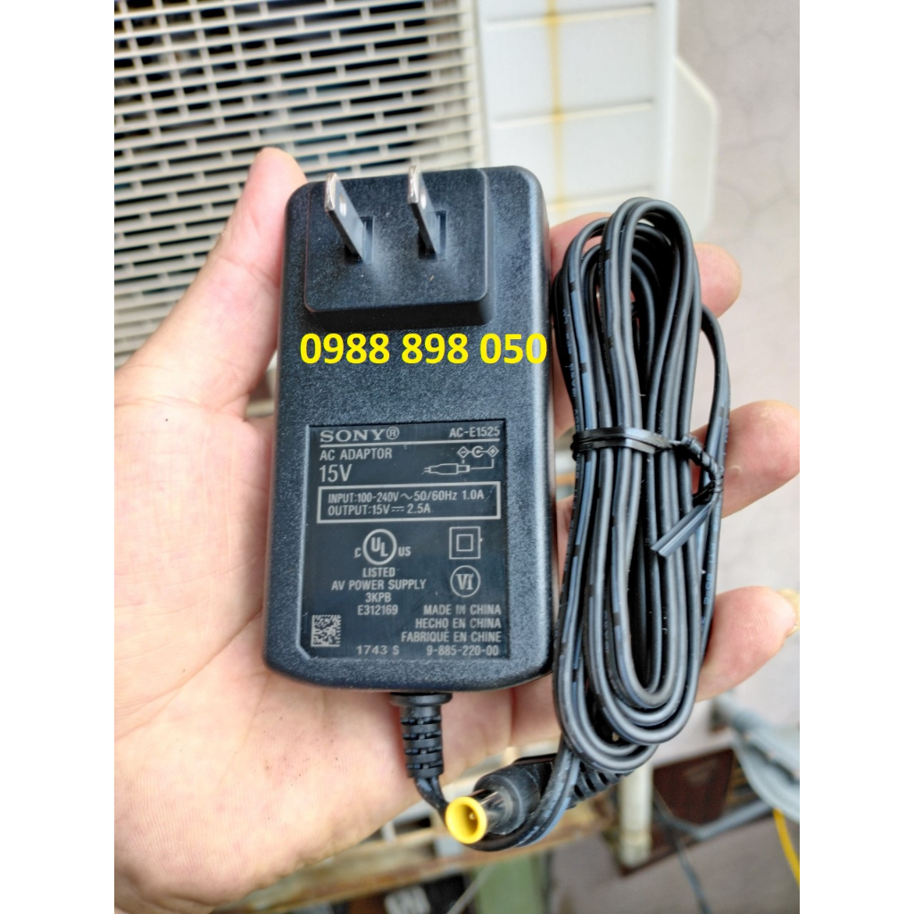 Adapter nguồn sony 15v 2.5a AC-E1525 chính hãng
