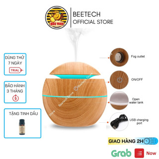 Máy phun hơi nước tạo ẩm mini 140ml, máy khuếch tán tinh dầu  - Beetech