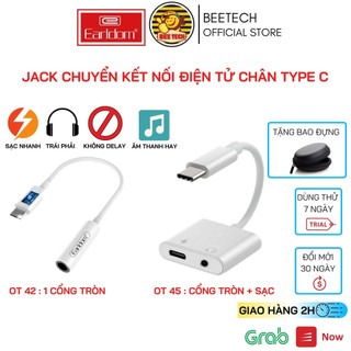 Jack chuyển đổi chân TypeC, cổng chia tai nghe cho Samsung, Xiaomi, iPad... EarldomOT42/ OT45, Kết nối điện tử - Beetech