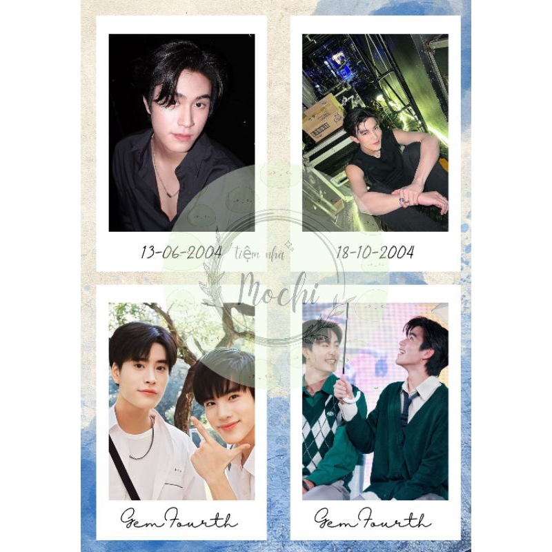 Card pola des của BrightWin, JoongDunk, PondPhuwin, GemFourth, Mick