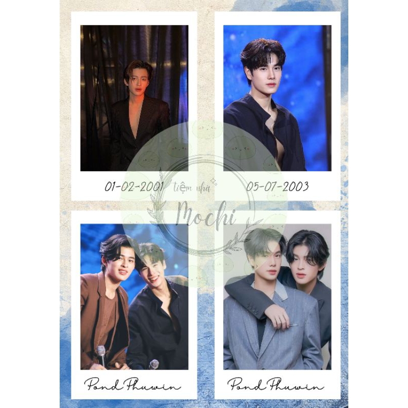 Card pola des của BrightWin, JoongDunk, PondPhuwin, GemFourth, Mick