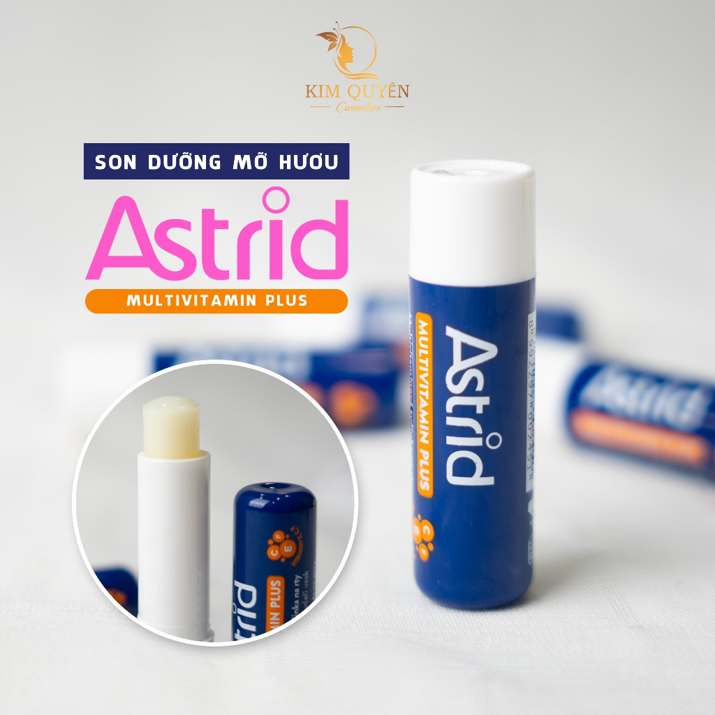 Son Dưỡng Môi Astrid Son Bóng Mỡ Hươu Tẩy Tế Bào Da Chết Môi Không Màu Cấp Ẩm