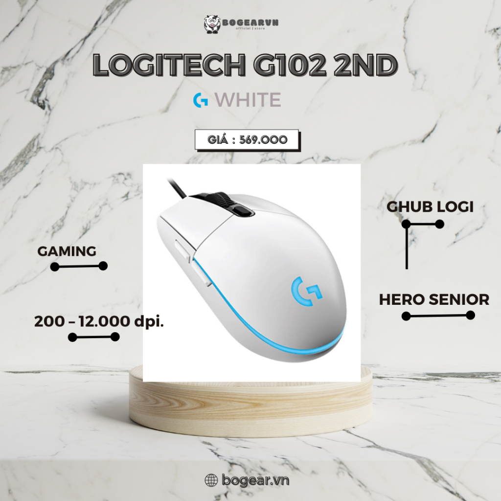 Chuột chính hãng Logitech 2nd G102 10000DPI Gaming
