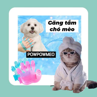 Găng tay sillicon tắm thú cưng