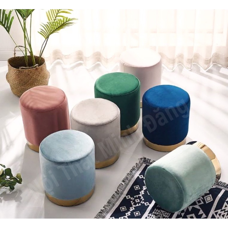 Ghế Sofa , đôn bàn trà bằng nỉ nhung