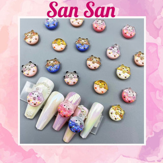 Charm Hoạt Hình Bánh Donut phong cách hàn quốc dễ thương - Mẫu Trong