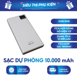 Sạc dự phòng klux 22,5w pin 10.000mah cổng usb và cổng type-c