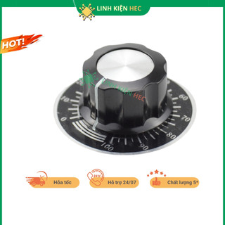 Mặt số chiết áp TOPVR chia số 0 - 100