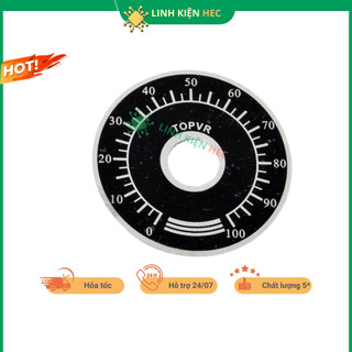 Mặt số chiết áp TOPVR chia số 0 - 100