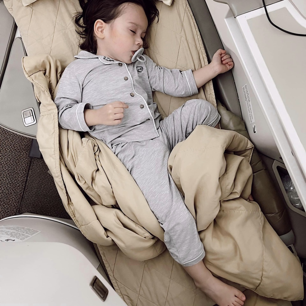 Bu Baby - Bộ Quần Áo cho bé mặc nhà, Bộ Pyjamas dài tay chất liệu Sợi Tre Đan Mạch AW23