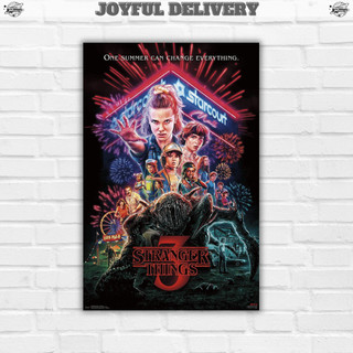 Poster dán tường, ảnh dán tường phim Stranger Things Cậu bé mất tích decor phòng chống nước bền màu khổ A4