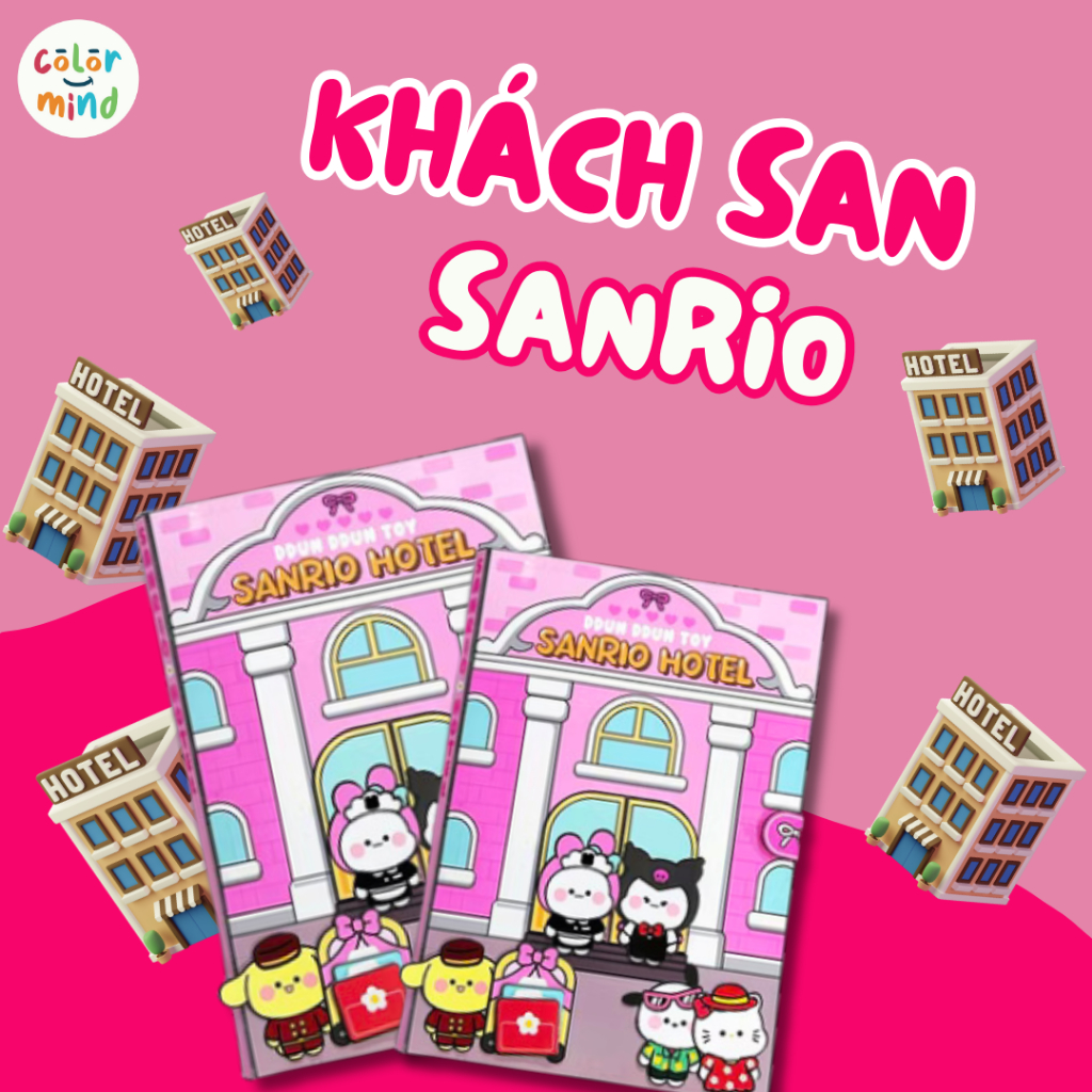 Đồ Chơi Sticker - Hình Dán Sticker - Cửa hàng bánh quế - Cửa hàng Gà Rán - Nhà hàng Hàn Quốc - Ngôi nhà của Kuromi