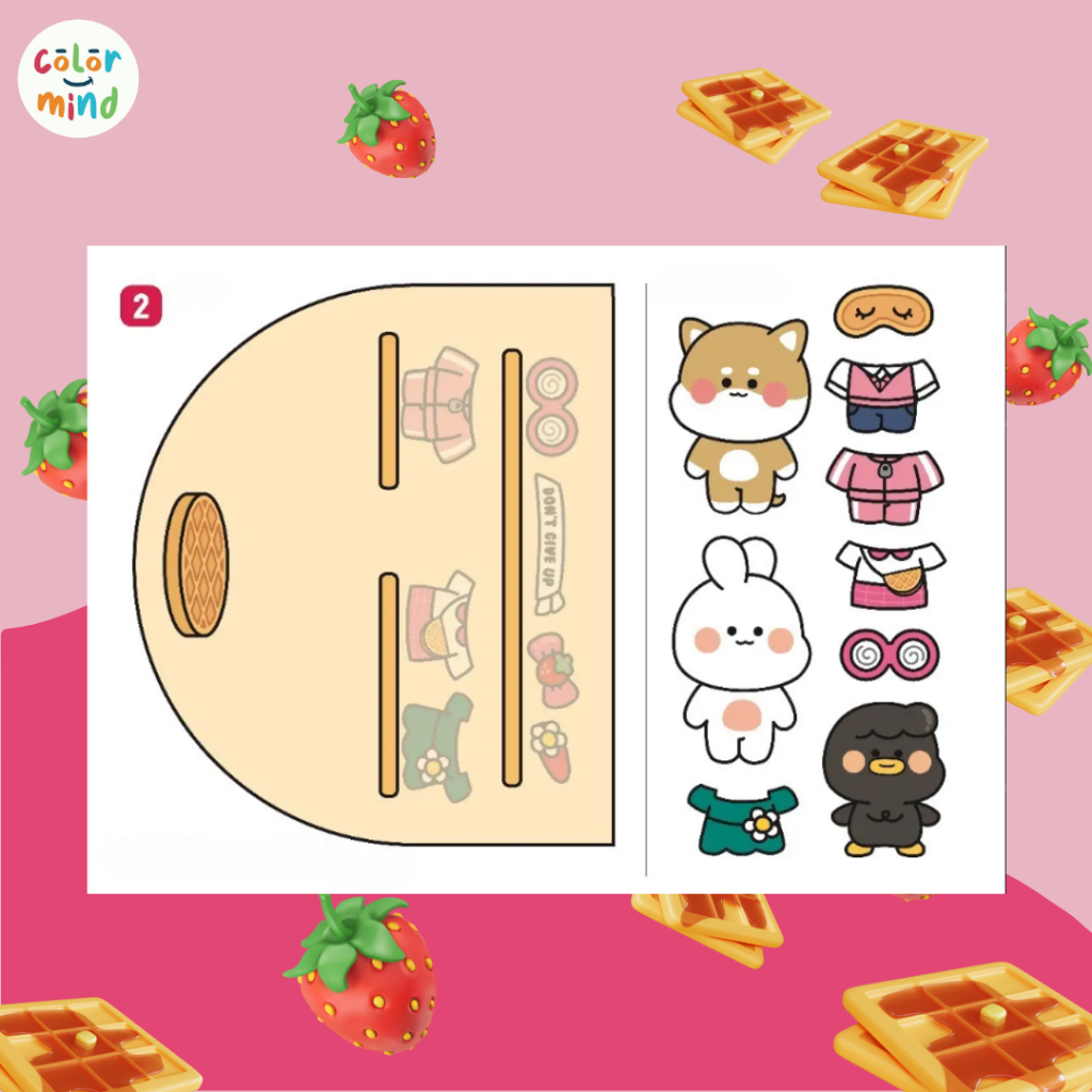 Đồ Chơi Sticker - Hình Dán Sticker - Cửa hàng bánh quế - Cửa hàng Gà Rán - Nhà hàng Hàn Quốc - Ngôi nhà của Kuromi