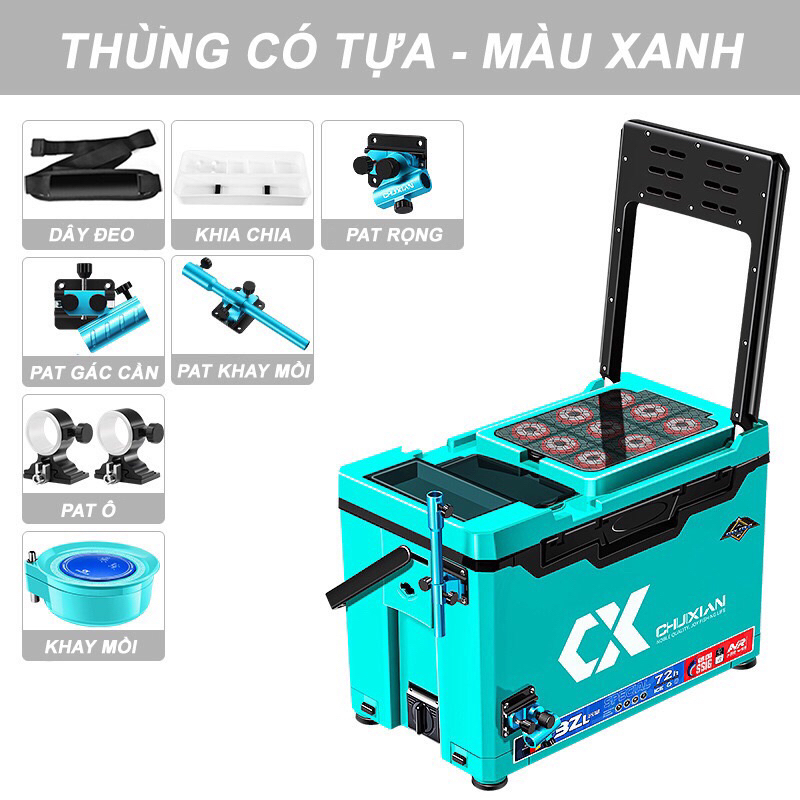 Thùng câu đài chuxian 32 lít hàng loại 1 chính hãng siêu bền