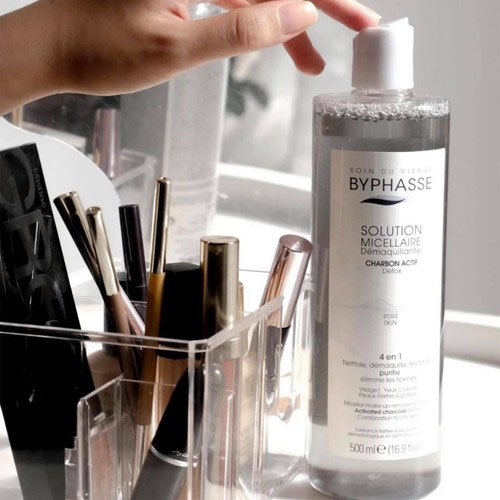 Nước Tẩy Trang Byphasse Solution Micerallaire Charbon Actif Than Hoạt Tính Cho Da Nhạy Cảm 500ml shop Hong1008