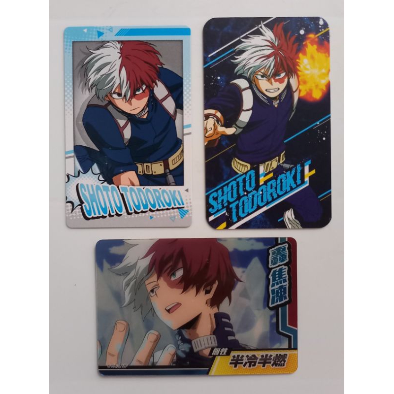 Notebook card bo góc chính hãng_My hero academia_Todoroki Shouto_snap, metal card