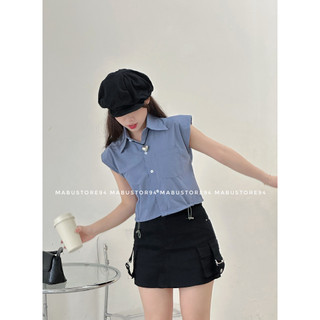 Somi crop cộc tay dây rút