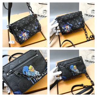 Túi trunk lv mini siêu hót có sẵn - túi đeo chéo lv mix hình ful box