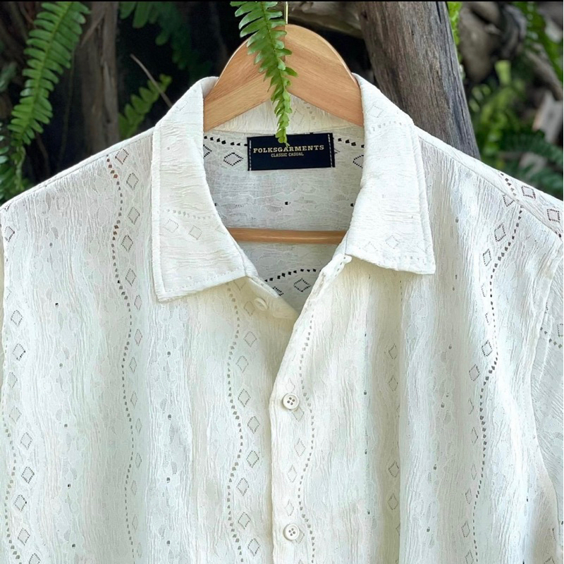 Crocher Shirt FolksGarments Cổ Cuban Ver.01