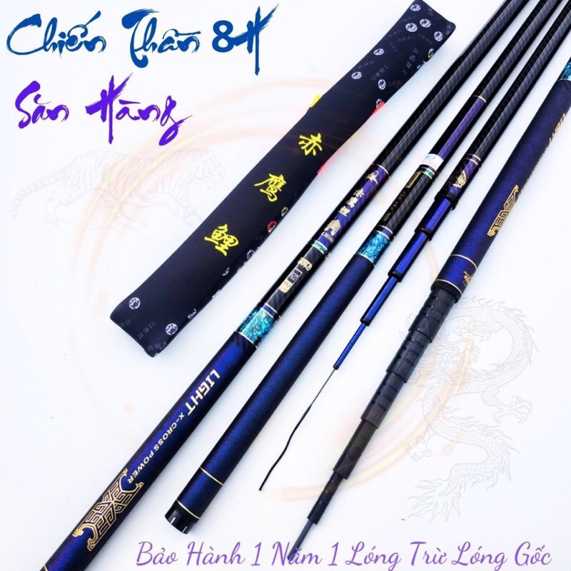 ( quà tặng 1 dây ná ) cần câu tay 8h chiến thần cần tải cá 1 đến 15kg thoải mãi nhấc tĩnh 5kg cho tét và tặng 1 ngọn phụ
