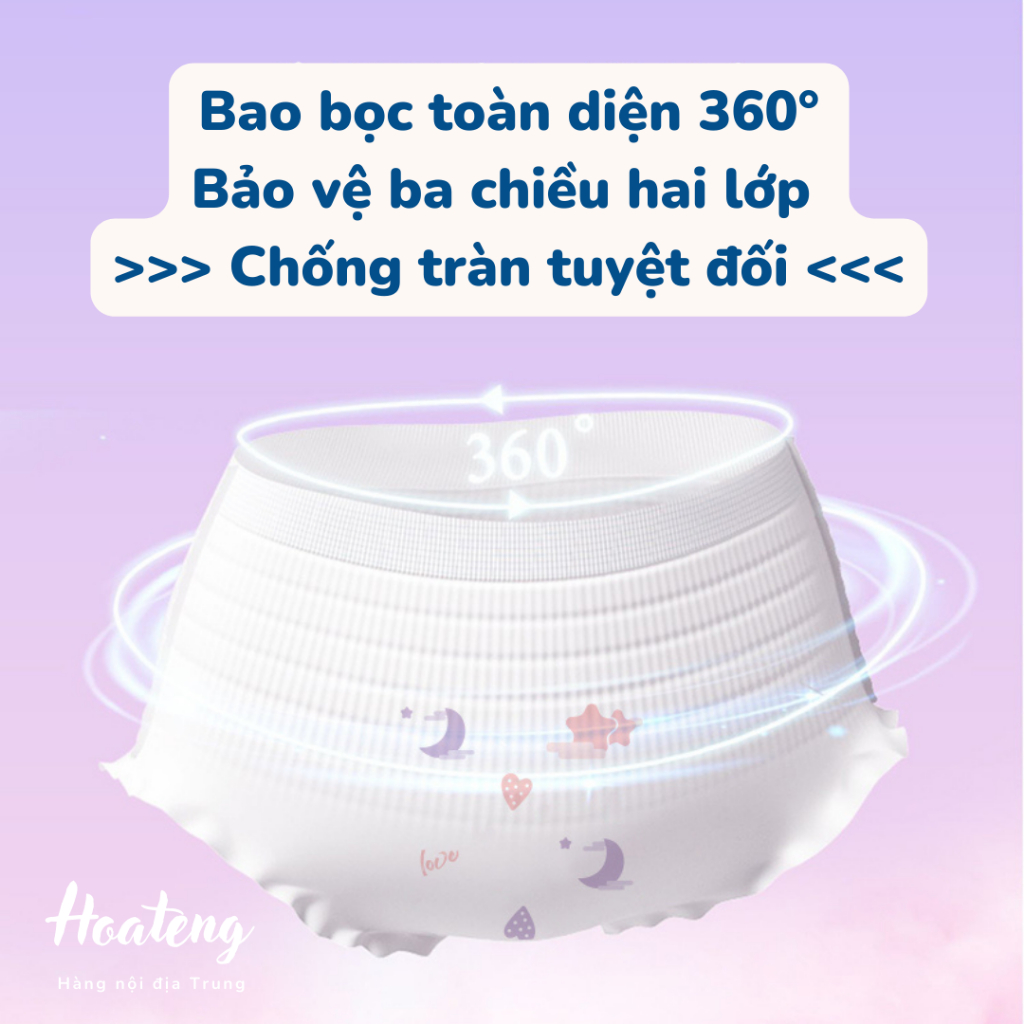 Combo 6 túi bỉm quần Veermoon ban đêm và cho mẹ sau sinh