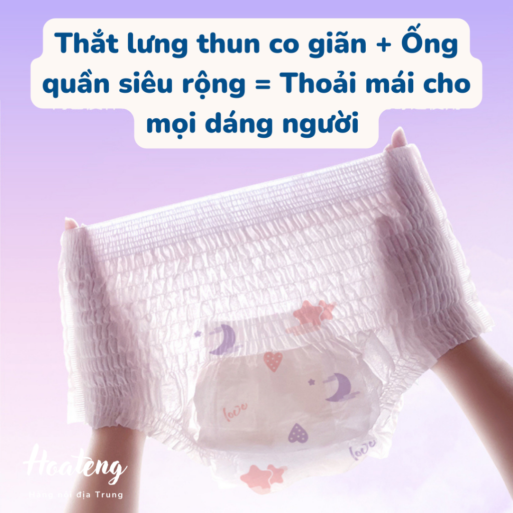 Combo 6 túi bỉm quần Veermoon ban đêm và cho mẹ sau sinh