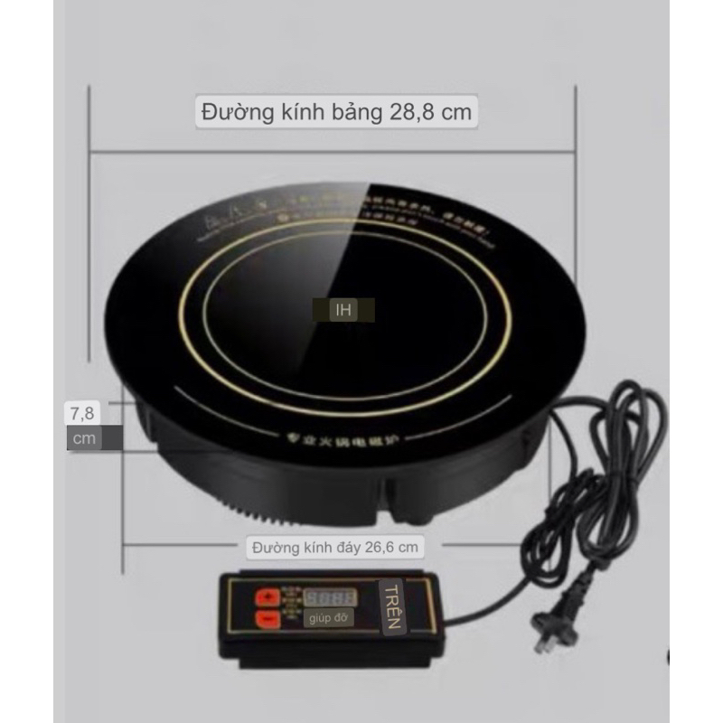 BẾP TỪ ĐƠN ÂM BÀN - 2200w
