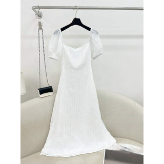 ĐẦM MAXI TAY PHỒNG ĐAN LƯNG SAU