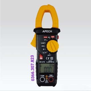 APECH AC-216Ampe kìm đo dòng AC/DC, đo điện áp, điện trở, thông mạch, tụ điện, tần số