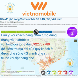 Miễn phí 12 tháng Sim vietnamobile data 4G vào mạng 1 năm không cần nạp