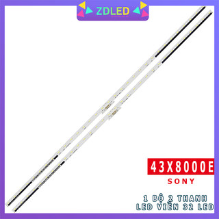 Bộ led tivi sony 43x7500e 43x8000e hàng mới 100% bộ 2 thanh mỗi thanh 32 bóng mỗi bóng 6v dài 46,2cm