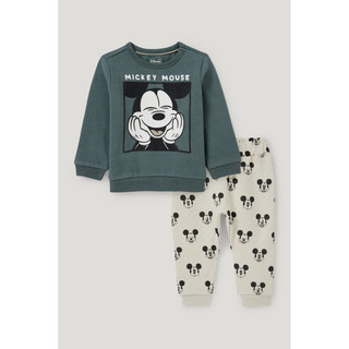 Bộ nỉ mickey xanh c&a sz 0/3m