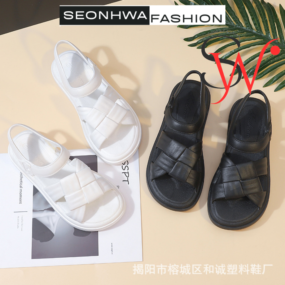Giày nữ sandal quai hậu SEONHWA cao 3.5cm chống nước êm chân năng động thời trang mới G66