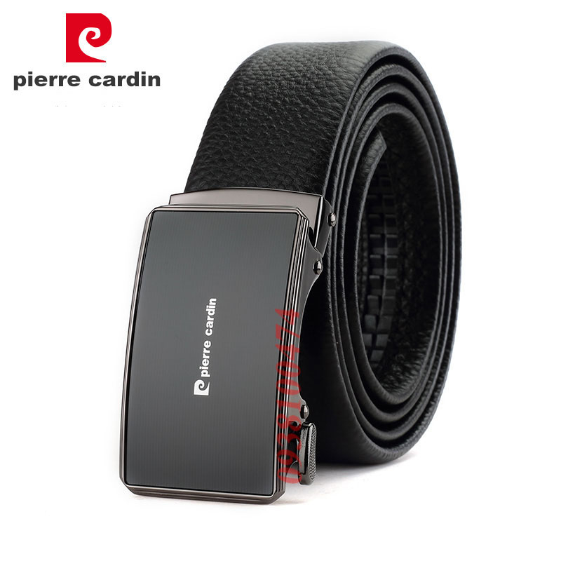 Dây nịt Pierre Cardin nam chính hãng dây da bò thật khóa chốt tự động PCJ1080