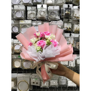 HOA LỤA , HOA SÁP BÓ CỰC XINH ( ảnh thật 100%)