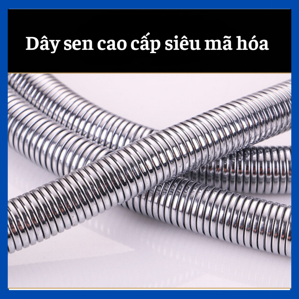 Dây sen inox 304, dây sen tắm chống xoắn, dây sen lõi rút 3 lớp, dây sen tắm inox 3 lớp siêu bền, dây sen tắm cao cấp si