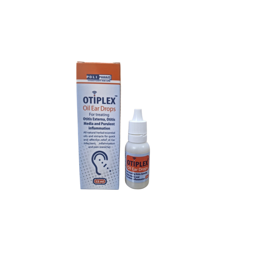 Chính hãng Dung dịch nhỏ tai Otiplex nhập khẩu Danpharm Israel, chai 15ml - Polipharm