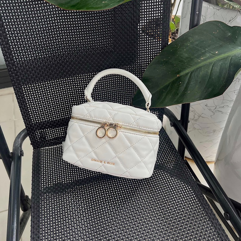 Túi quai xách nữ mini chần bông trám