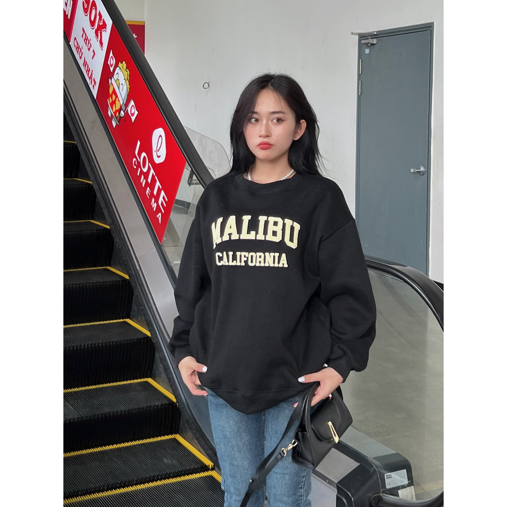 Áo hoodie form rộng in chữ Mali - 247store.vn - AoSwtMALIBU780